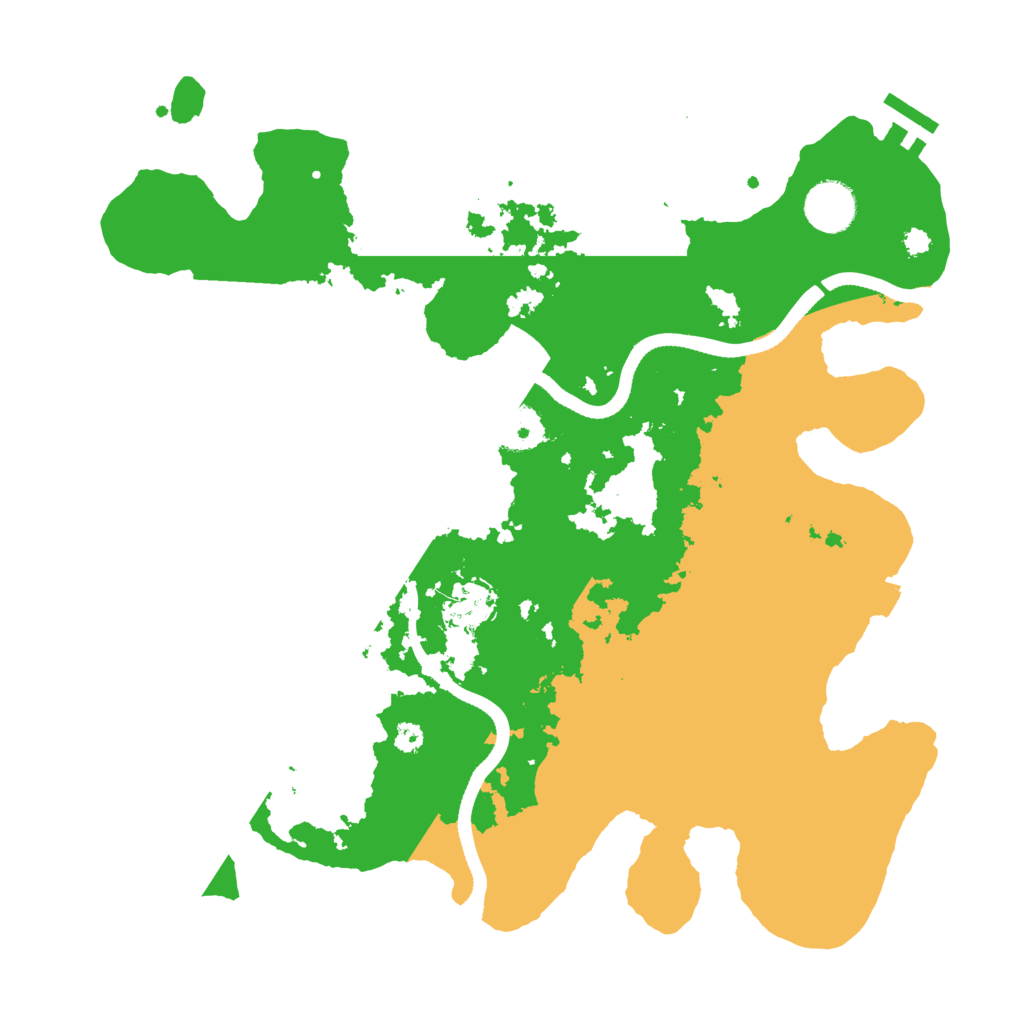 Biome Rust Map: Procedural Map, Size: 3500, Seed: 256843