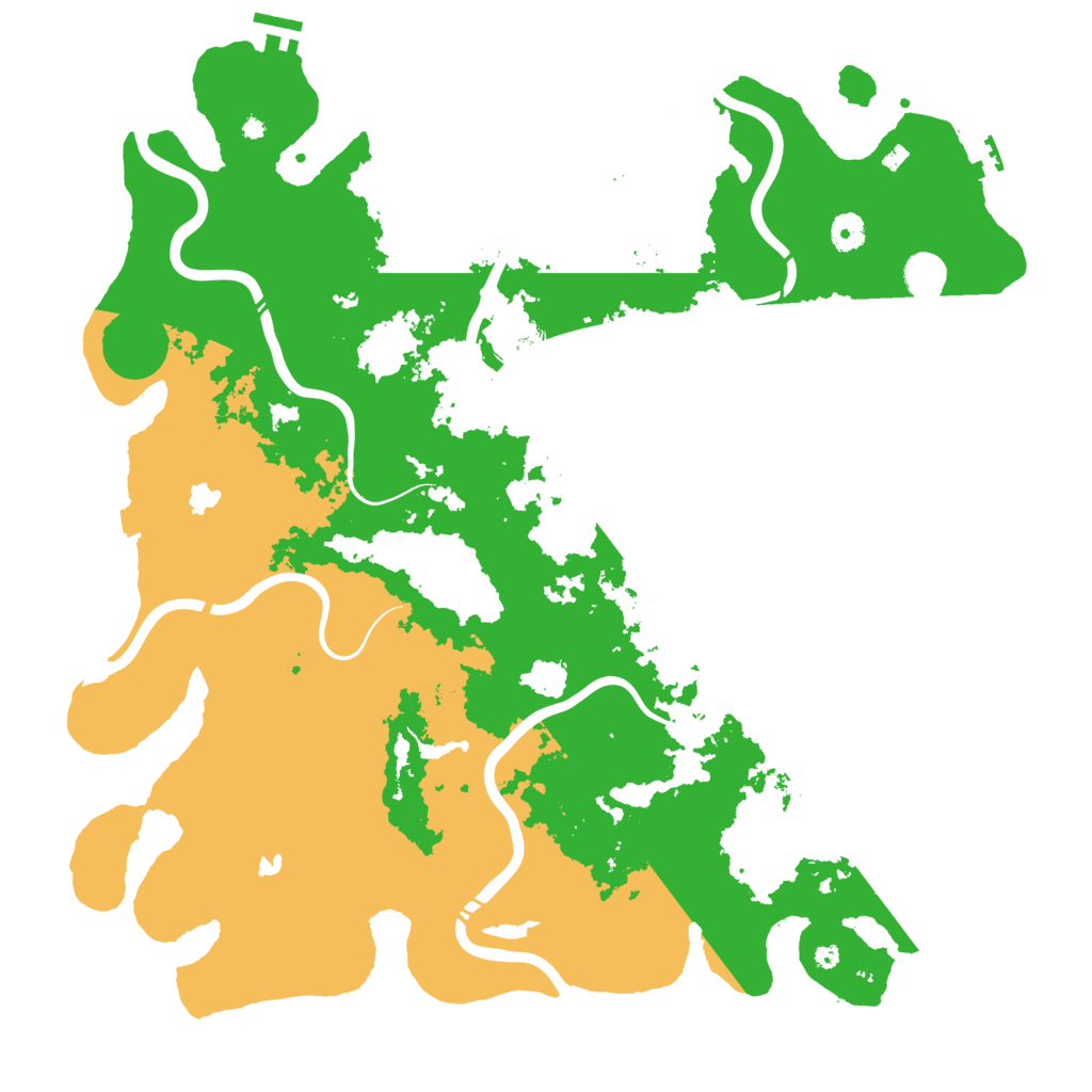 Biome Rust Map: Procedural Map, Size: 4500, Seed: 1068232771