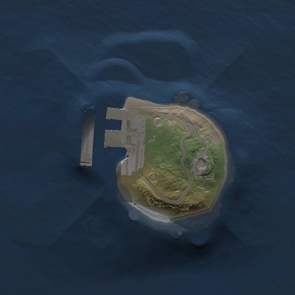Rust Map: Procedural Map, Size: 1000, Seed: 742984, 2 Monuments