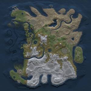 Thumbnail Rust Map: Procedural Map, Size: 4000, Seed: 242574686, 15 Monuments