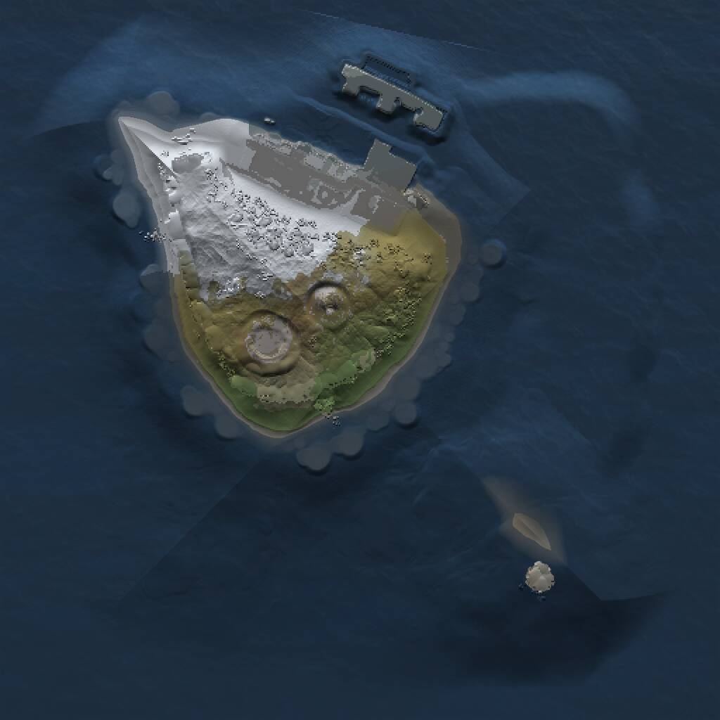 Rust Map: Procedural Map, Size: 1000, Seed: 36825347, 2 Monuments