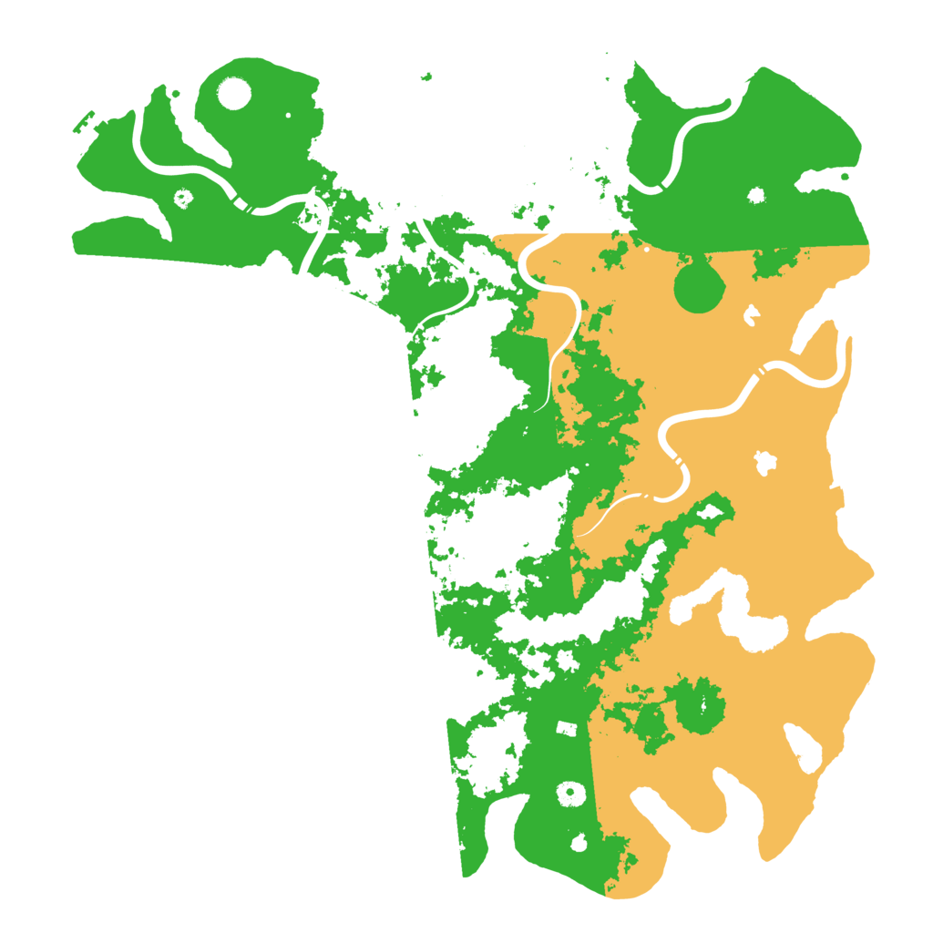 Biome Rust Map: Procedural Map, Size: 5000, Seed: 619957639