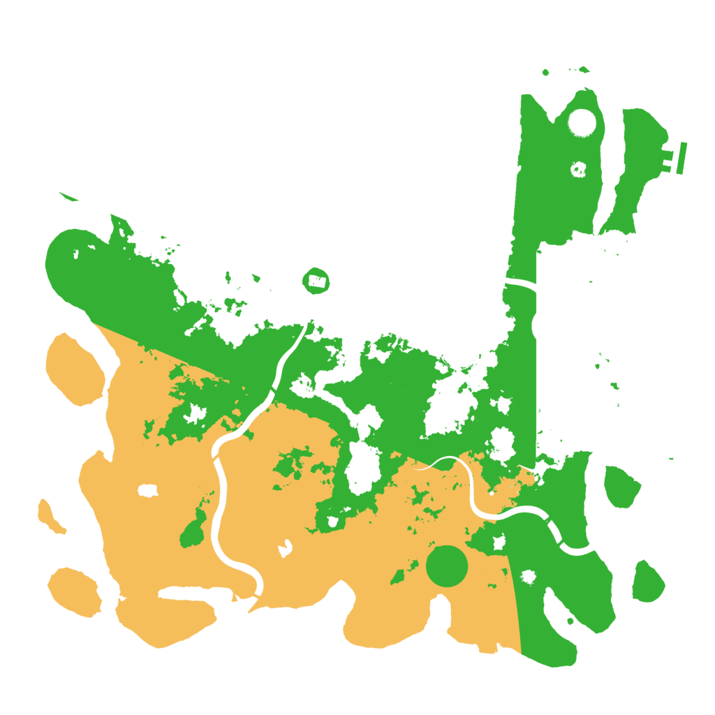 Biome Rust Map: Procedural Map, Size: 4500, Seed: 385478825