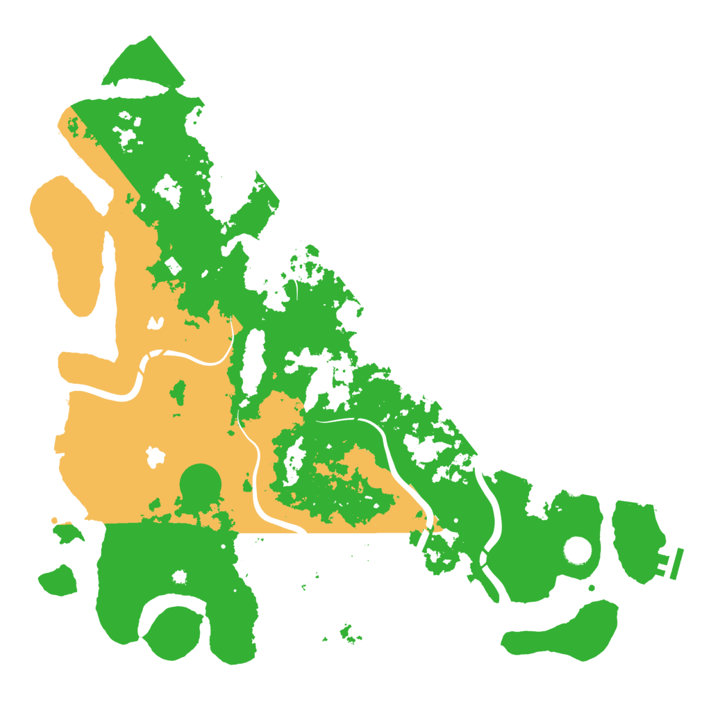Biome Rust Map: Procedural Map, Size: 4500, Seed: 1200318857