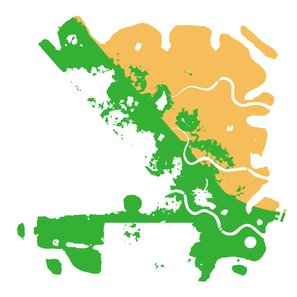 Biome Rust Map: Procedural Map, Size: 4500, Seed: 199921613