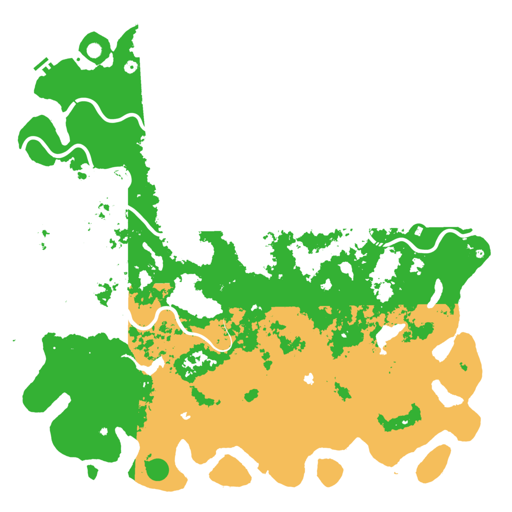 Biome Rust Map: Procedural Map, Size: 6000, Seed: 71320464