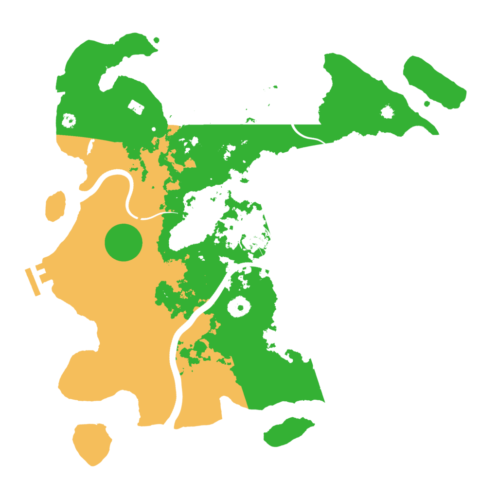Biome Rust Map: Procedural Map, Size: 3500, Seed: 763446175