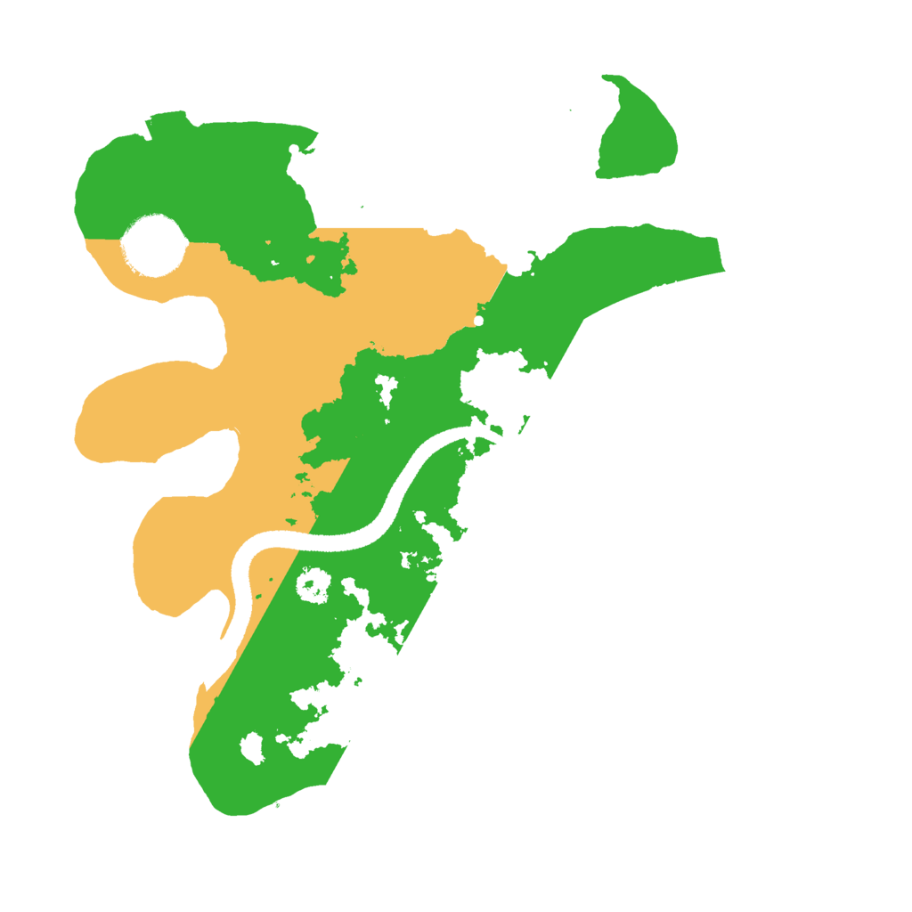 Biome Rust Map: Procedural Map, Size: 2600, Seed: 1345135432
