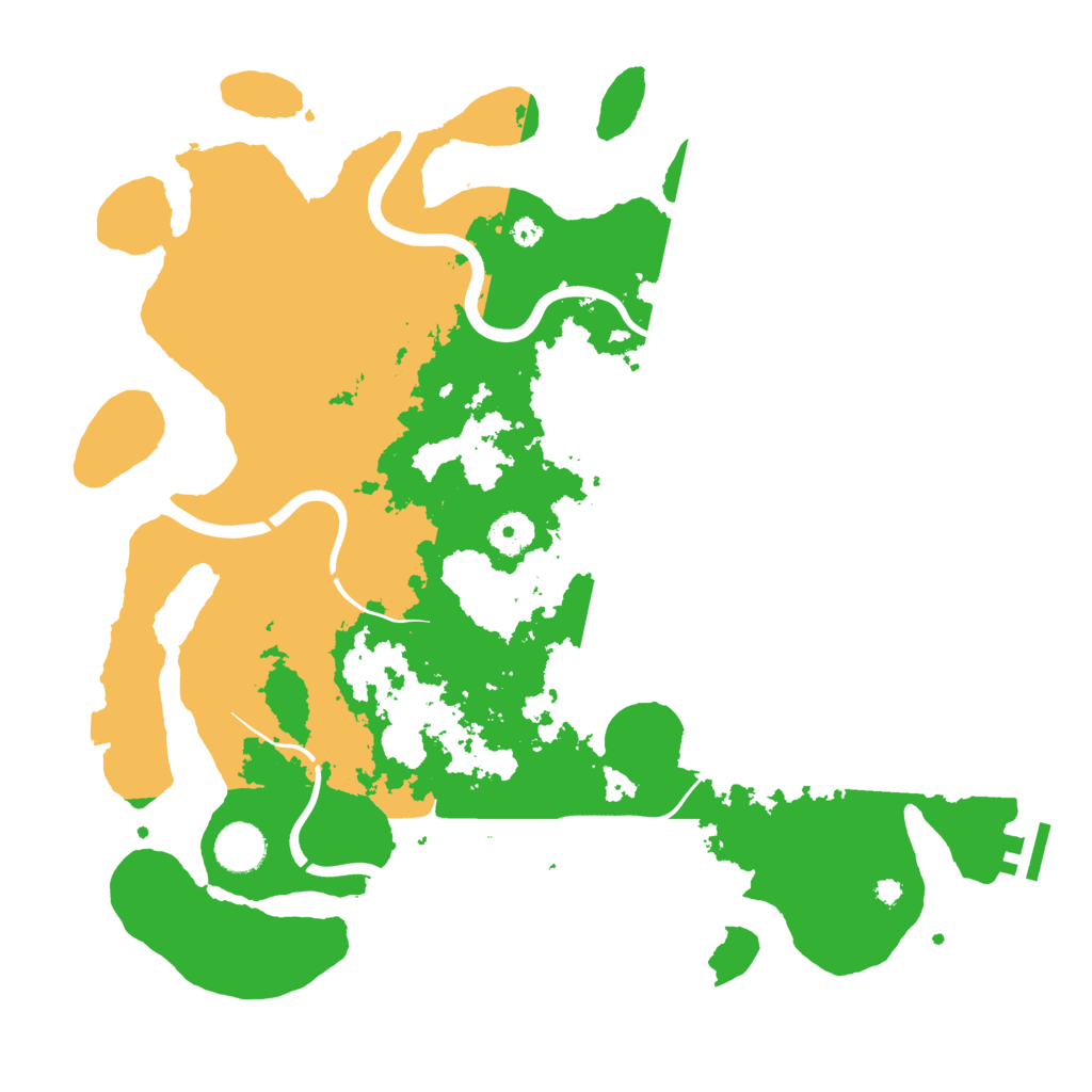 Biome Rust Map: Procedural Map, Size: 3800, Seed: 87135573