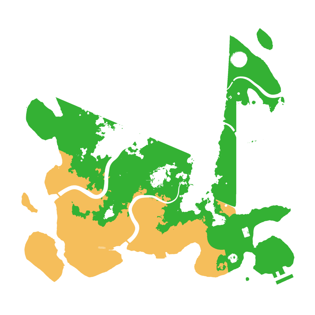 Biome Rust Map: Procedural Map, Size: 3500, Seed: 385478825