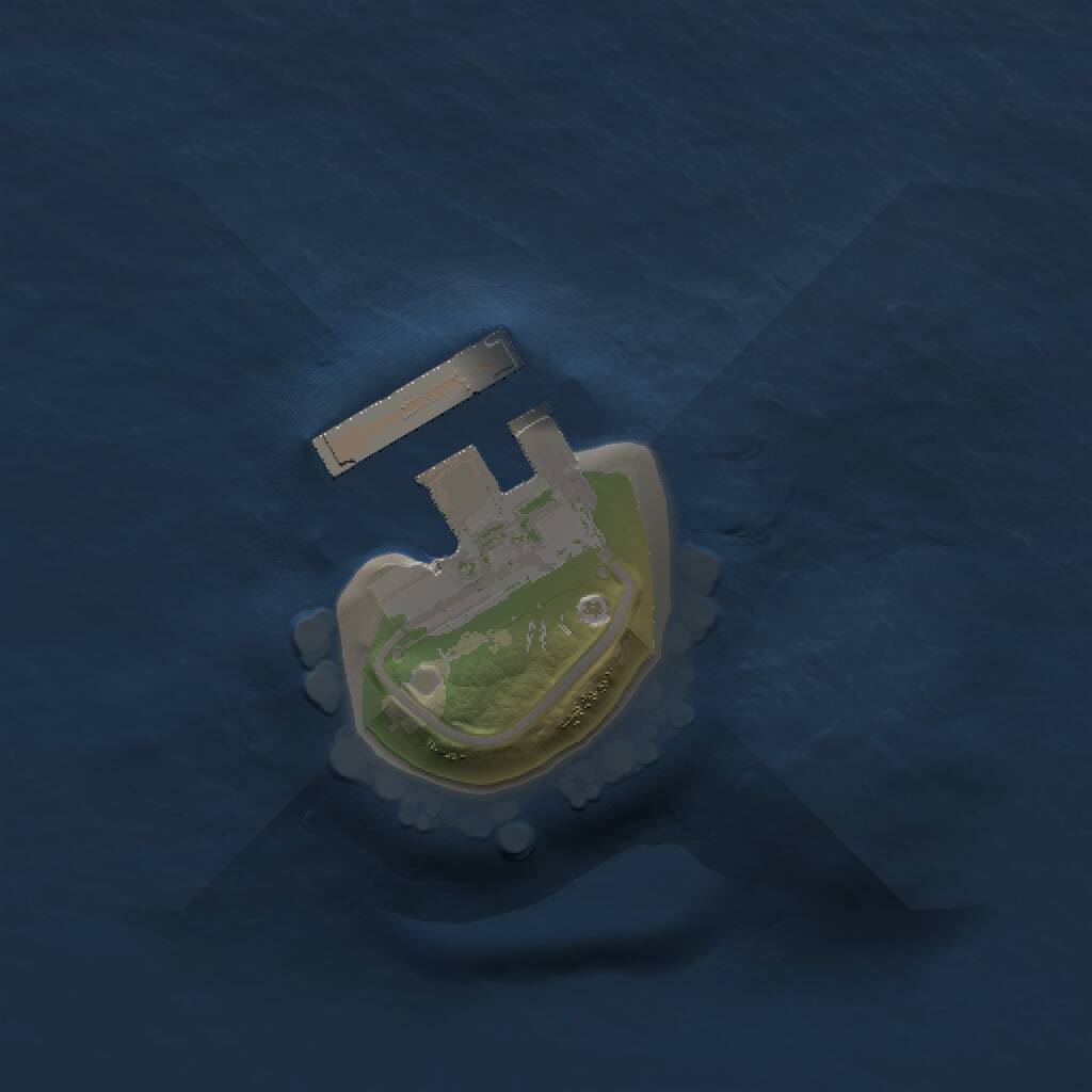 Rust Map: Procedural Map, Size: 1000, Seed: 1615293, 2 Monuments