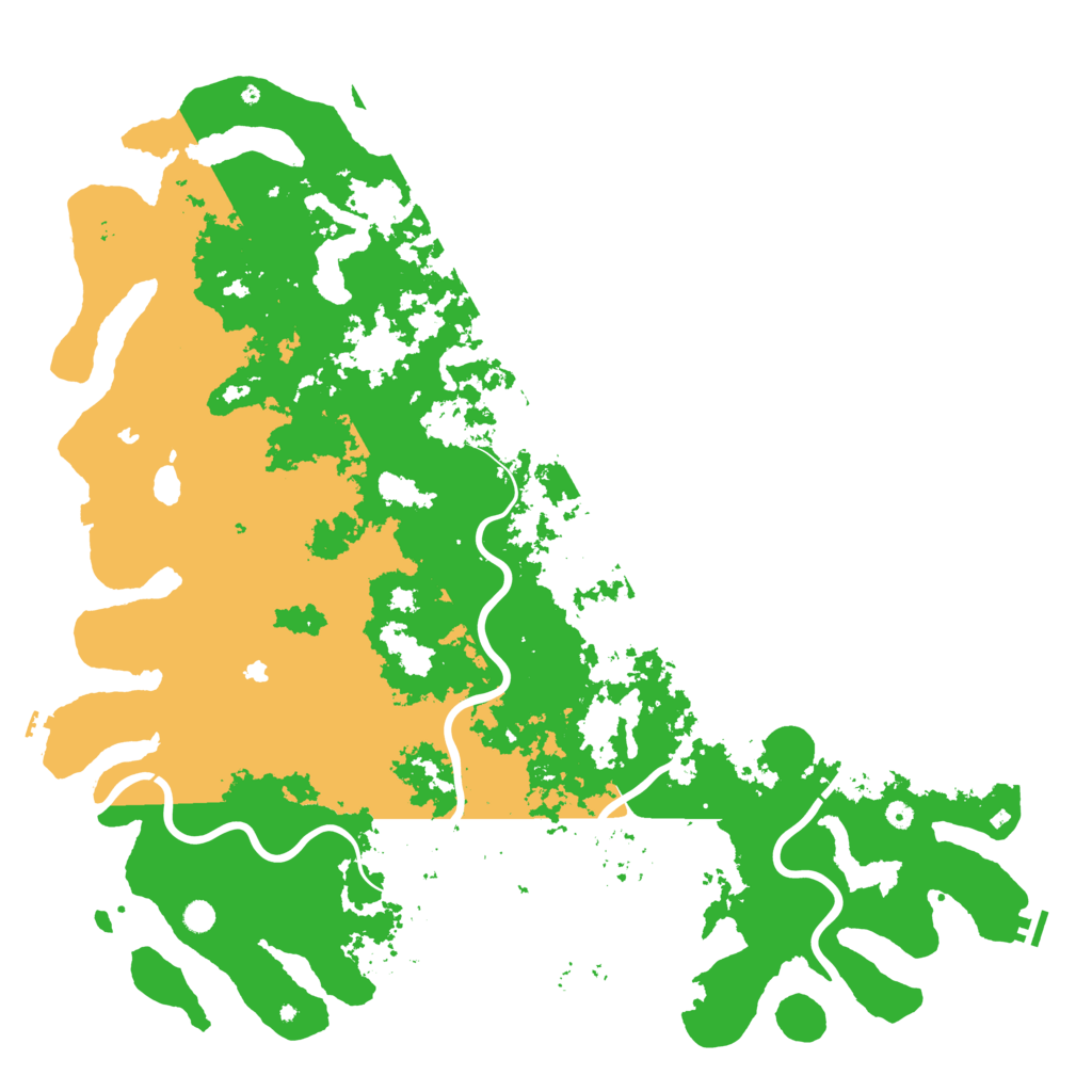 Biome Rust Map: Procedural Map, Size: 6000, Seed: 64541179