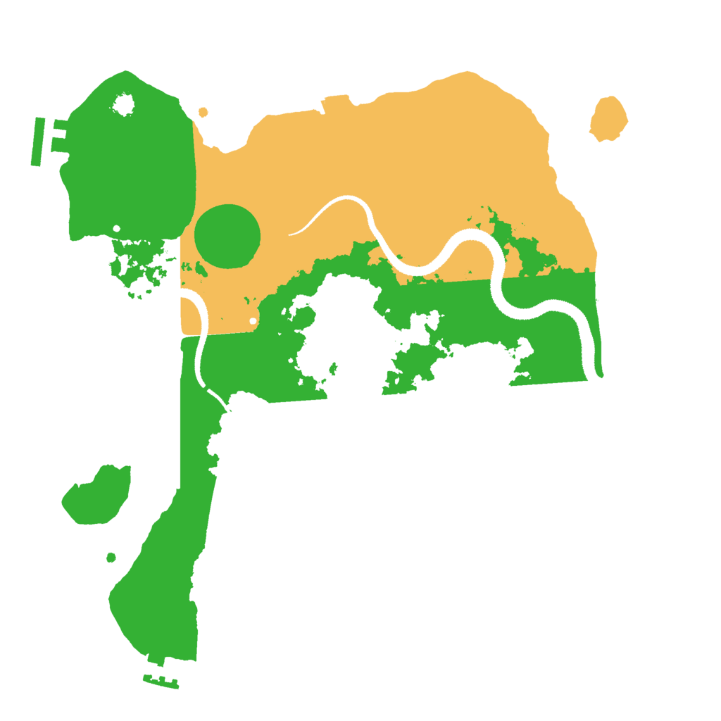 Biome Rust Map: Procedural Map, Size: 3000, Seed: 1862554932