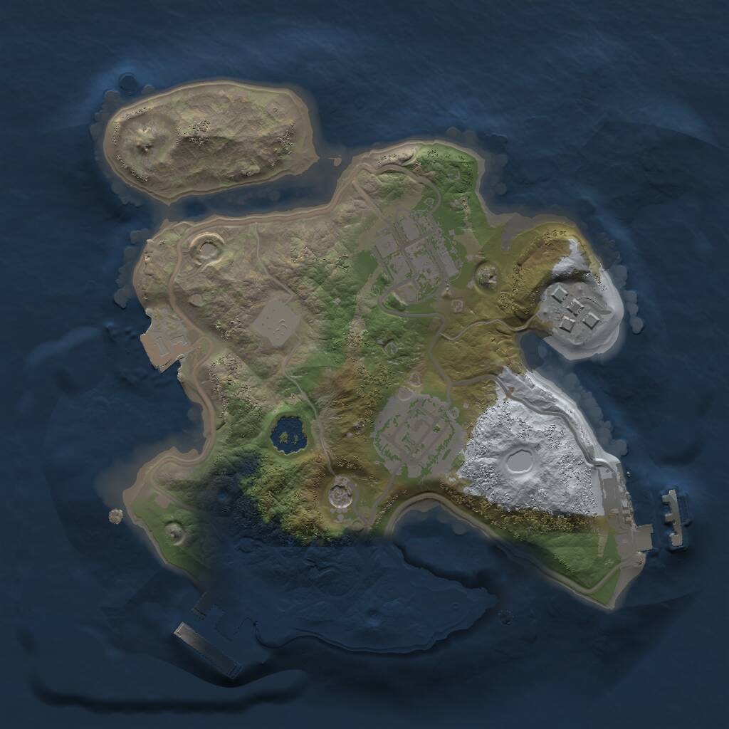 Rust Map: Procedural Map, Size: 2000, Seed: 1722188084, 7 Monuments
