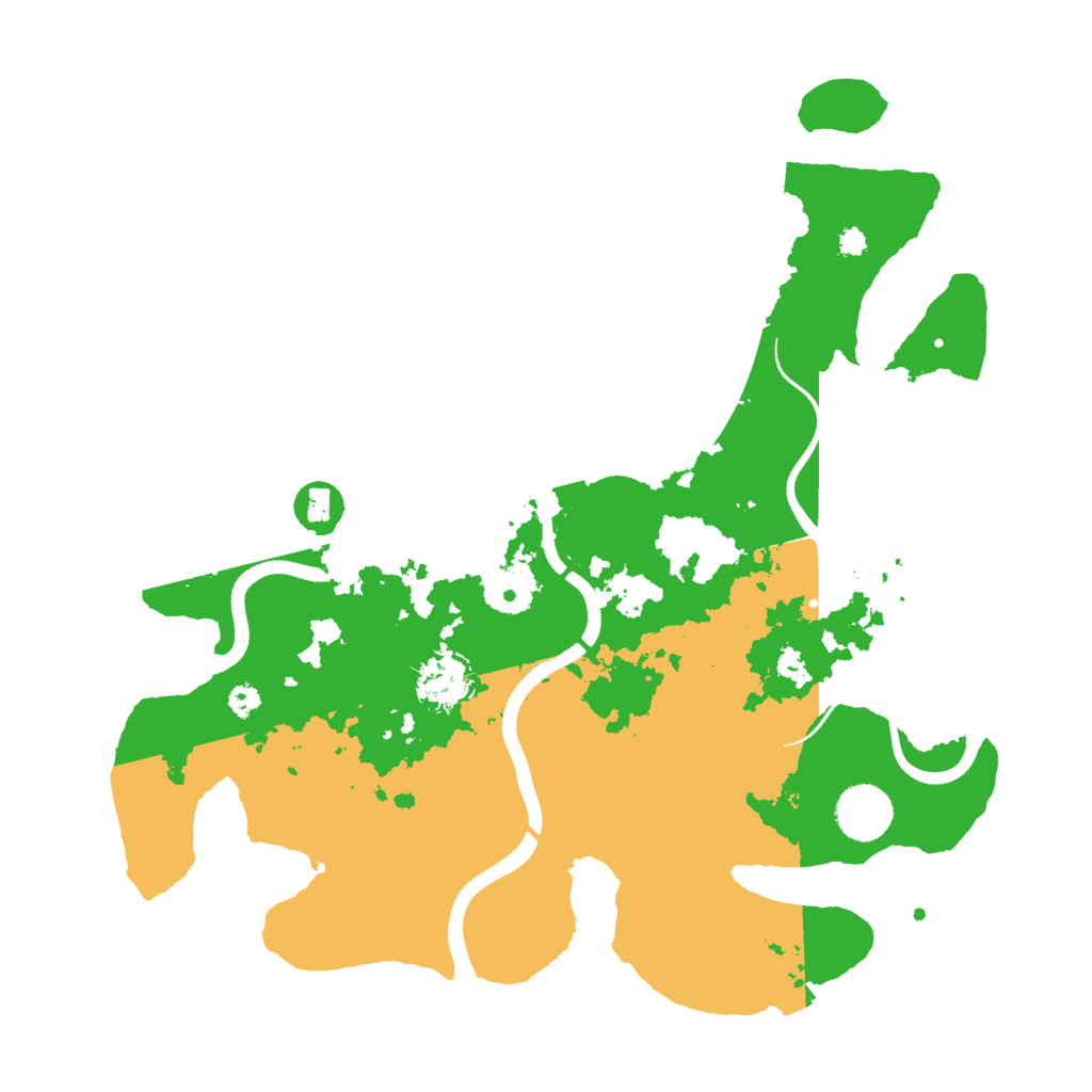 Biome Rust Map: Procedural Map, Size: 3500, Seed: 1687837151