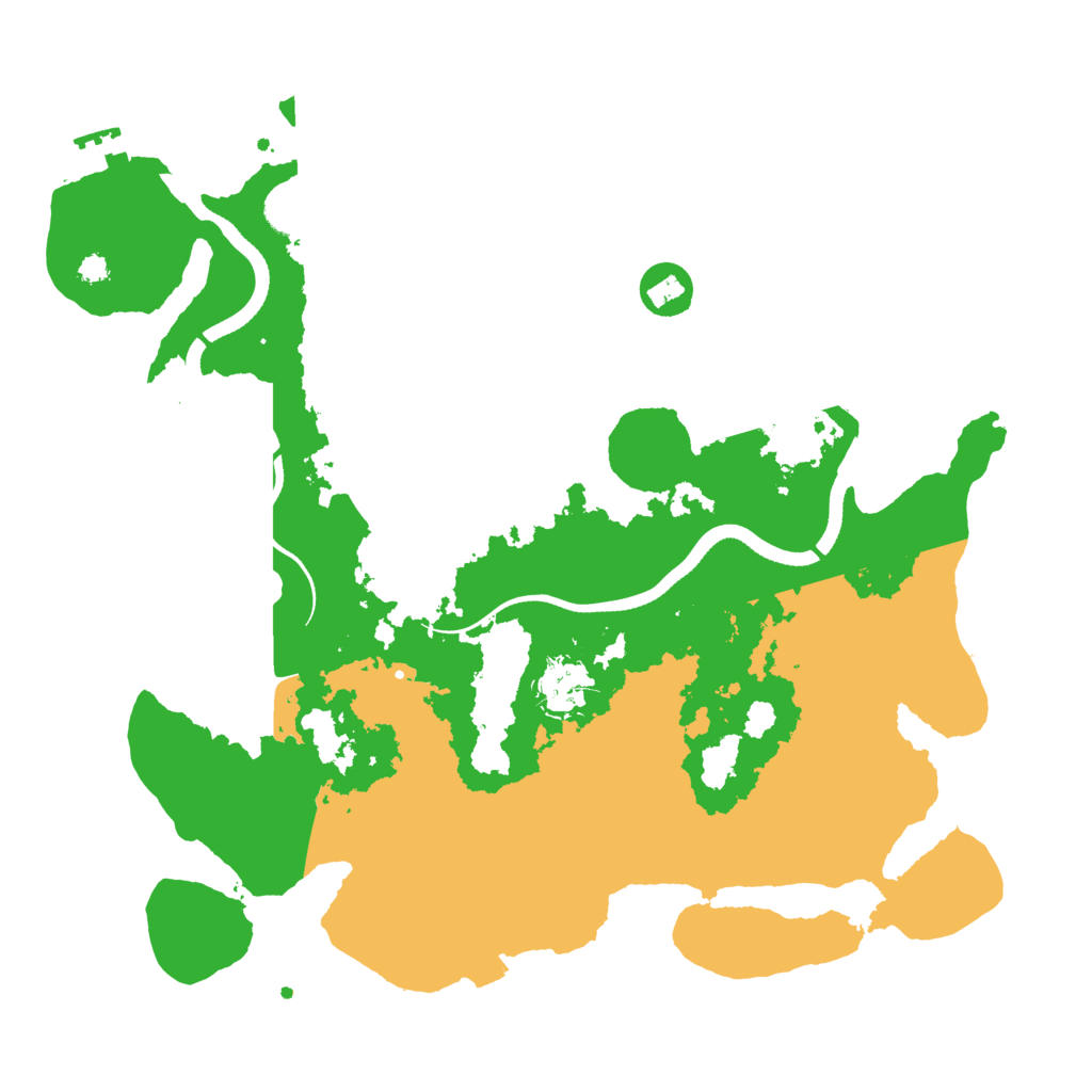 Biome Rust Map: Procedural Map, Size: 3500, Seed: 145151