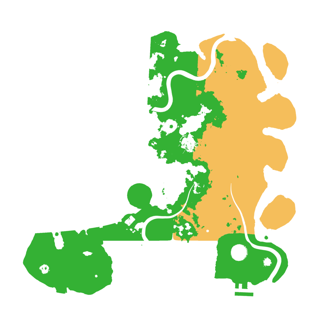 Biome Rust Map: Procedural Map, Size: 3500, Seed: 202603420