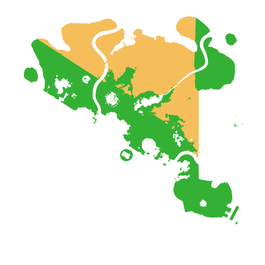 Biome Rust Map: Procedural Map, Size: 3500, Seed: 253255774