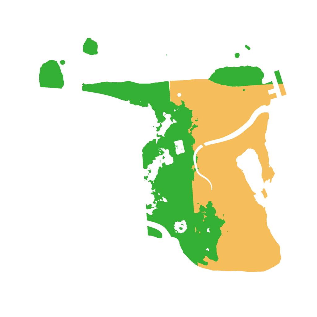 Biome Rust Map: Procedural Map, Size: 2500, Seed: 90321144