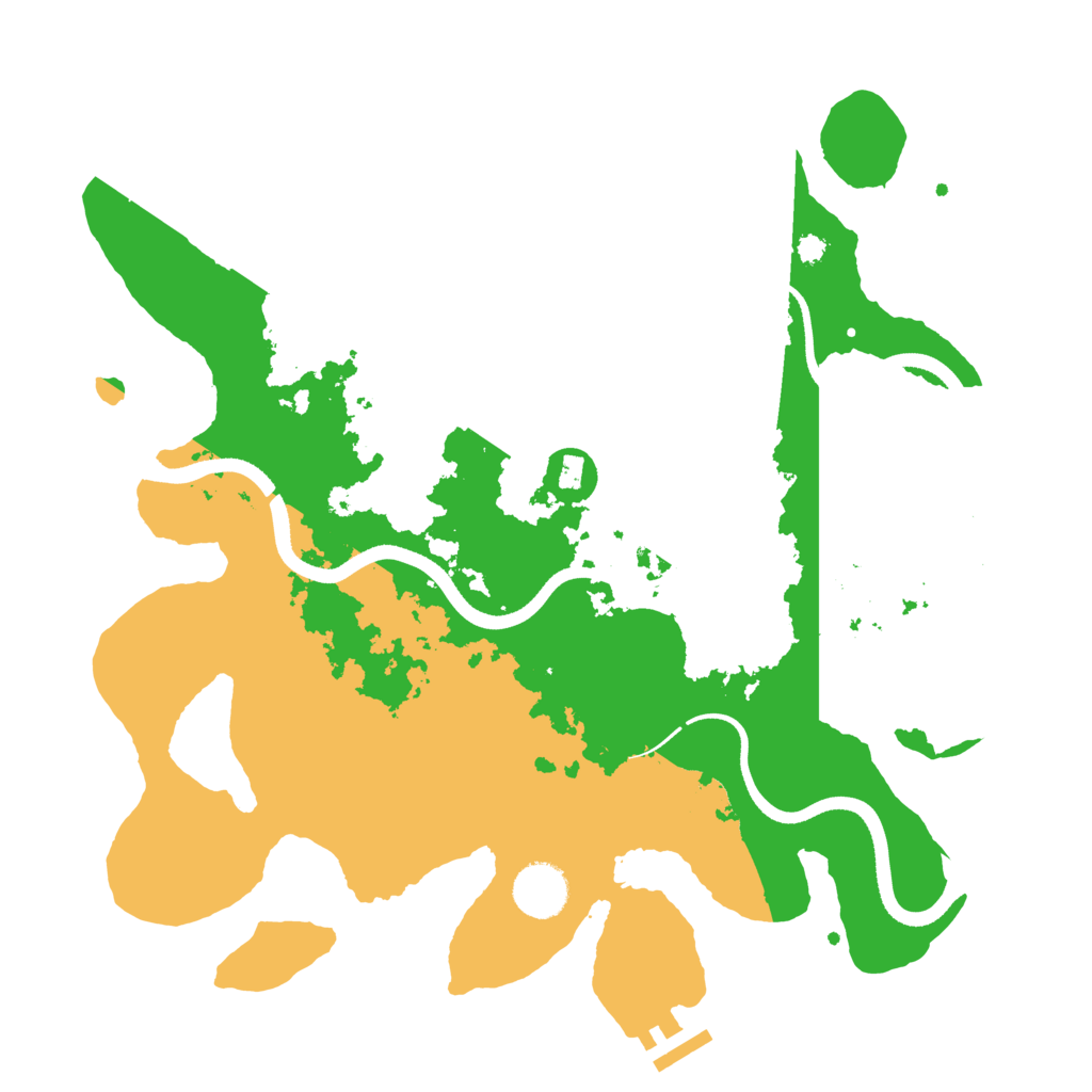 Biome Rust Map: Procedural Map, Size: 3500, Seed: 17035