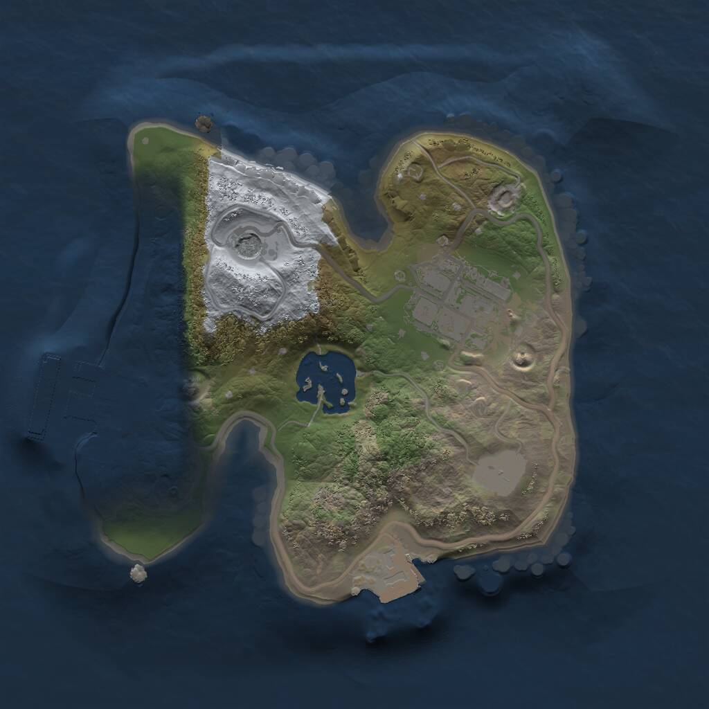 Rust Map: Procedural Map, Size: 1700, Seed: 1486865405, 5 Monuments
