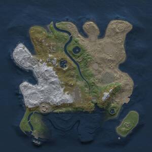 Thumbnail Rust Map: Procedural Map, Size: 3000, Seed: 690614698, 13 Monuments
