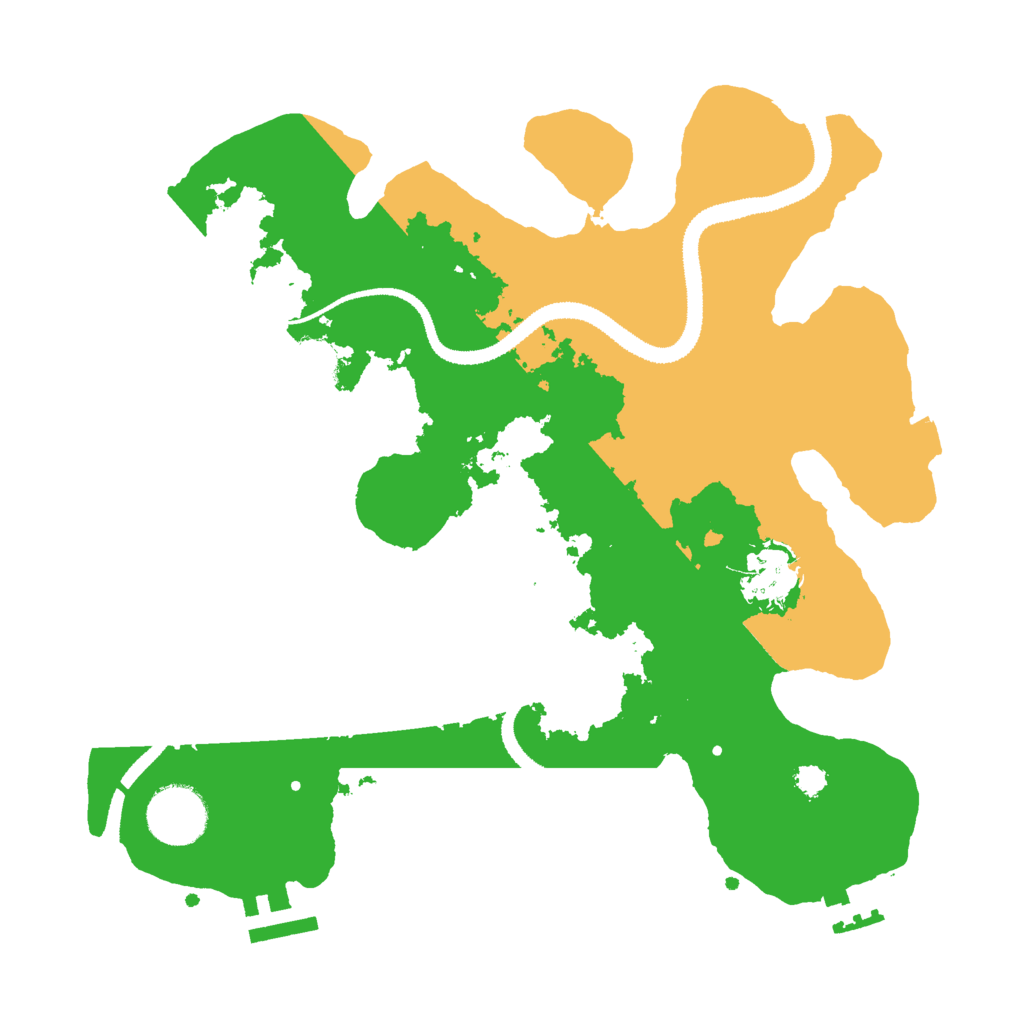 Biome Rust Map: Procedural Map, Size: 3000, Seed: 2076277196