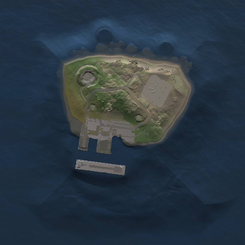 Rust Map: Procedural Map, Size: 1000, Seed: 2076277196, 2 Monuments