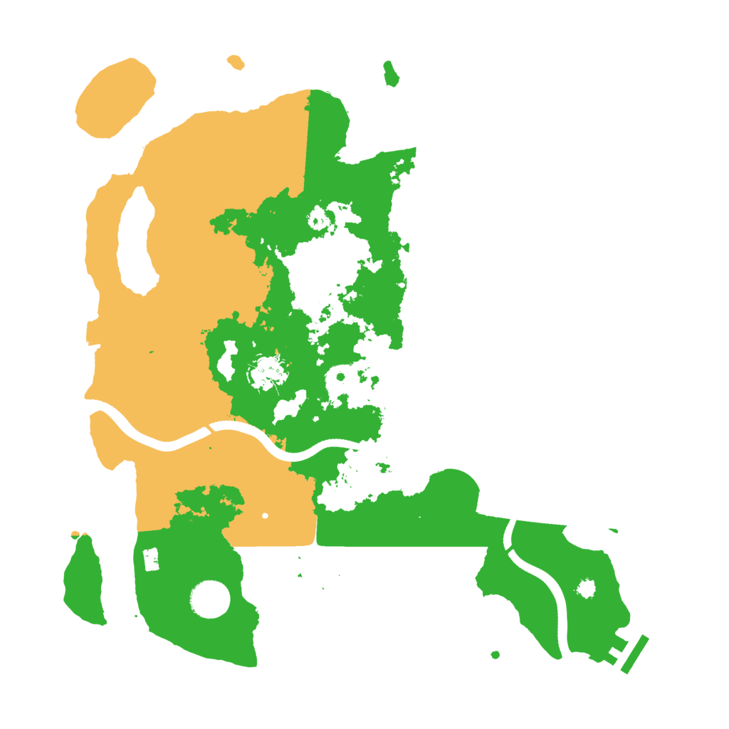Biome Rust Map: Procedural Map, Size: 3500, Seed: 677820261