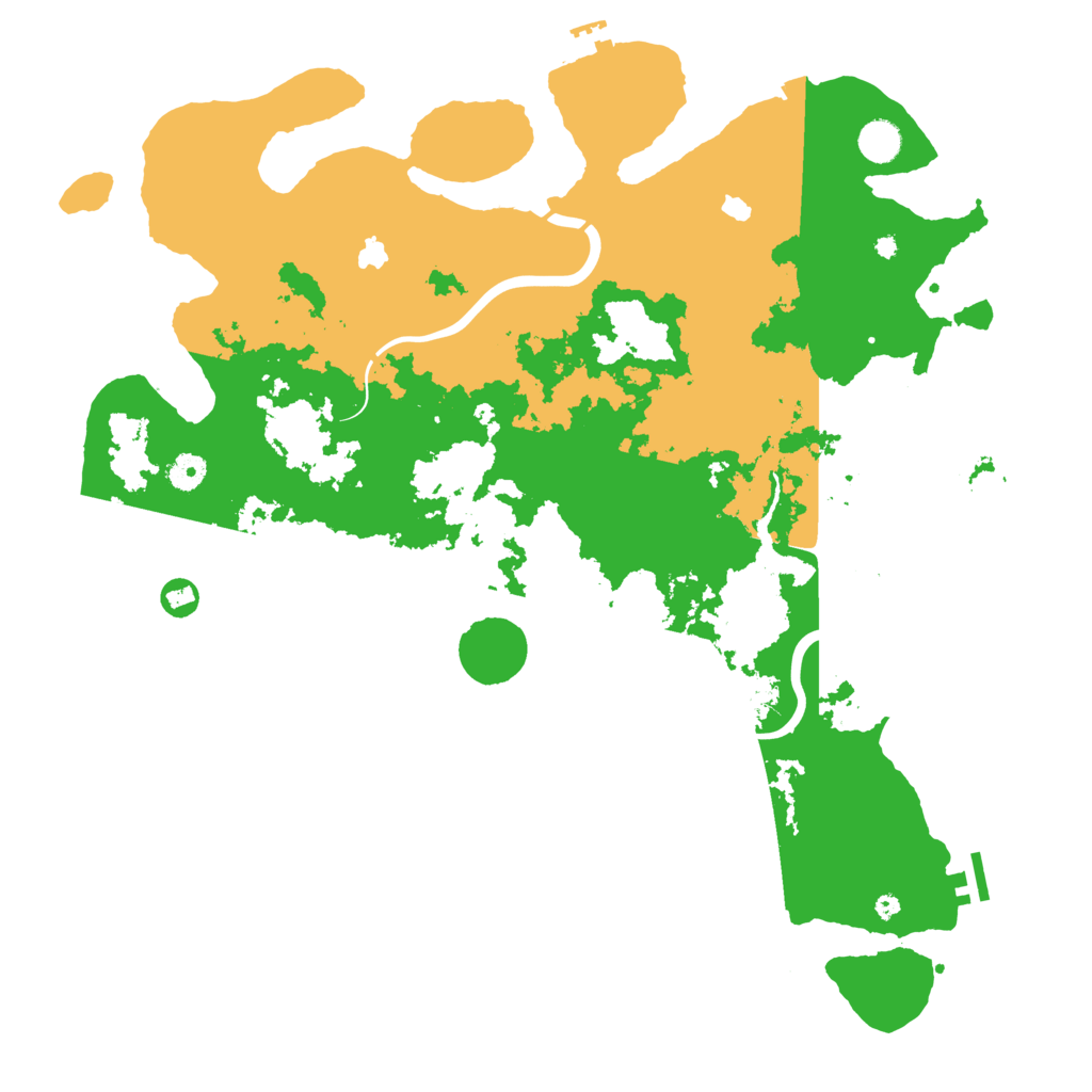 Biome Rust Map: Procedural Map, Size: 4500, Seed: 154361405