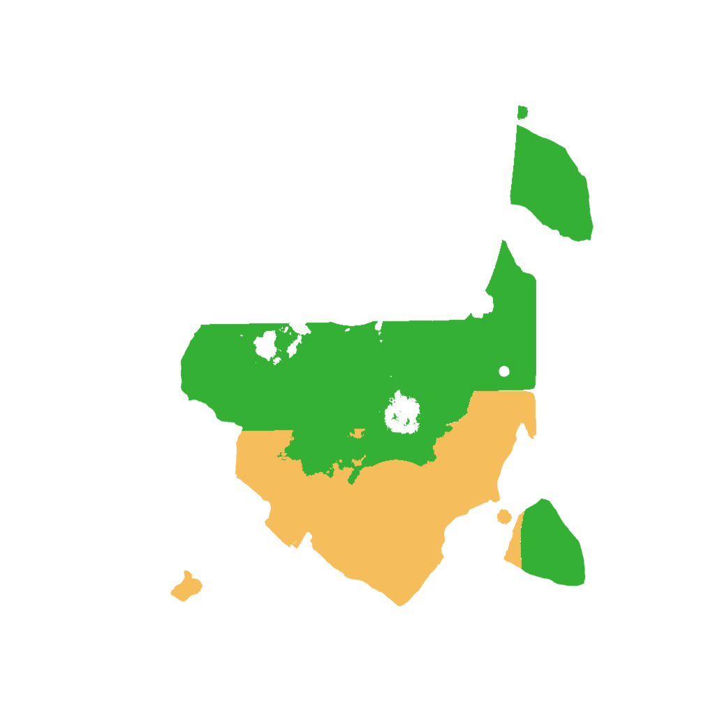 Biome Rust Map: Procedural Map, Size: 2000, Seed: 579930