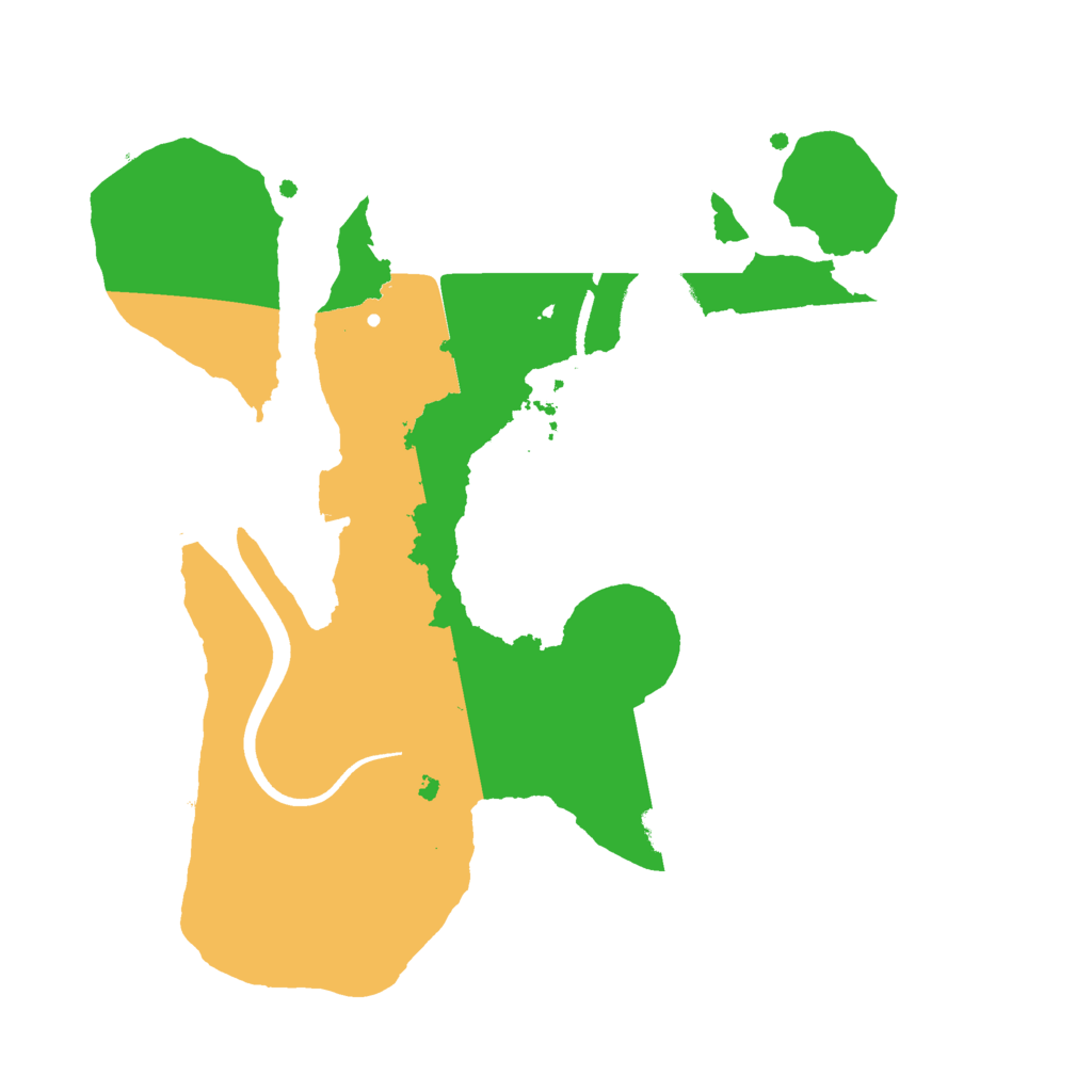 Biome Rust Map: Procedural Map, Size: 2500, Seed: 54816
