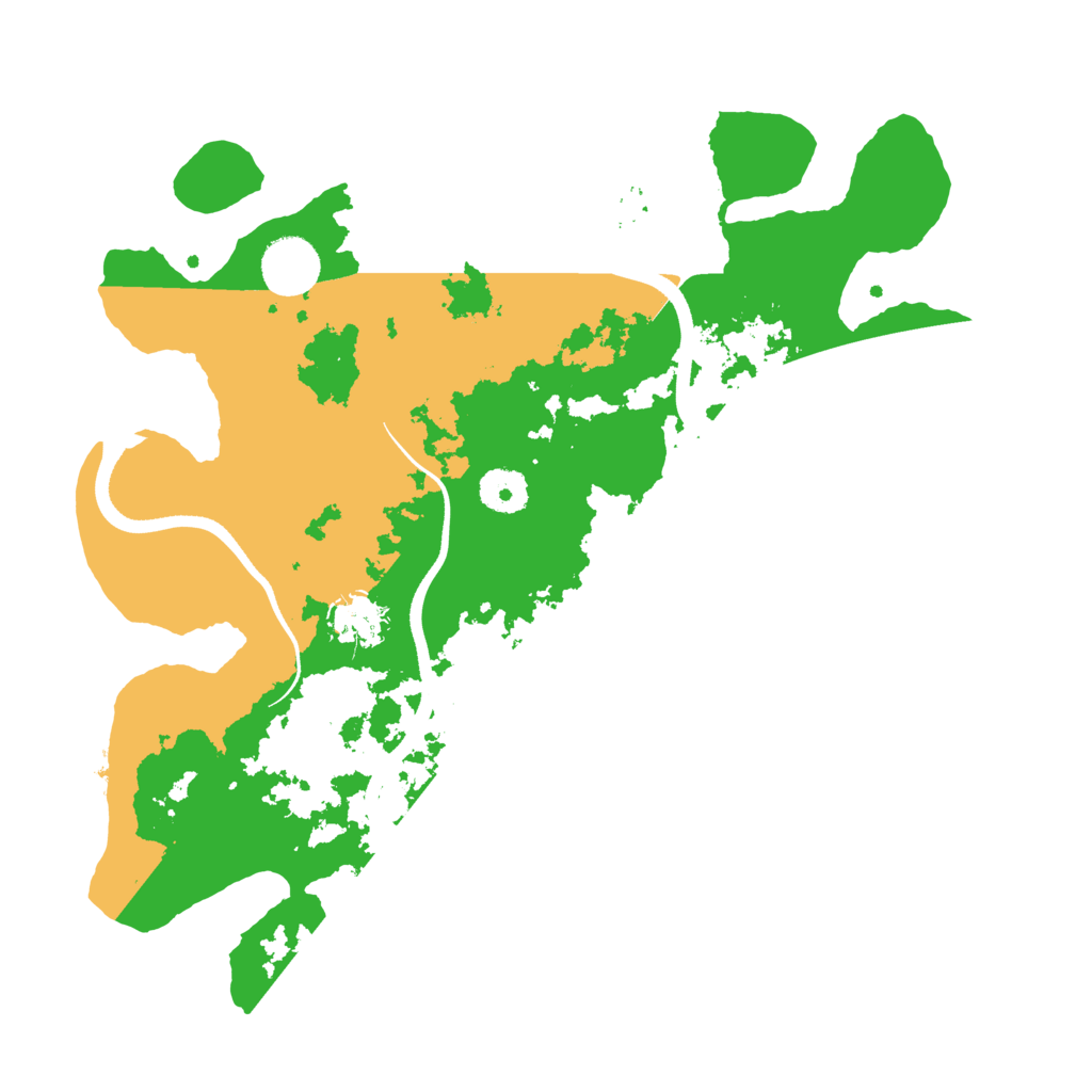 Biome Rust Map: Procedural Map, Size: 3500, Seed: 686682