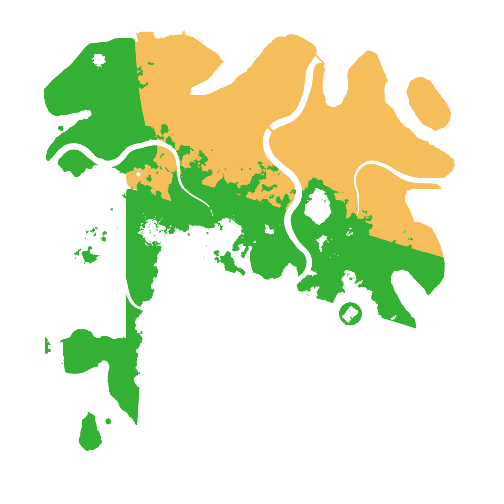 Biome Rust Map: Procedural Map, Size: 3500, Seed: 284516434