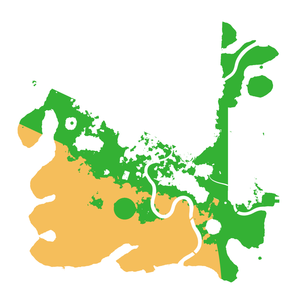 Biome Rust Map: Procedural Map, Size: 3700, Seed: 1381210754