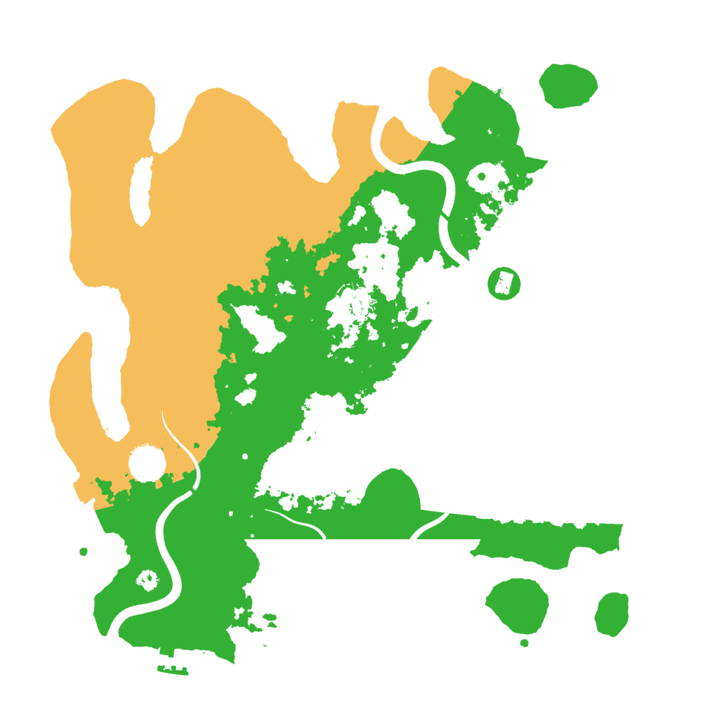 Biome Rust Map: Procedural Map, Size: 3500, Seed: 66608264