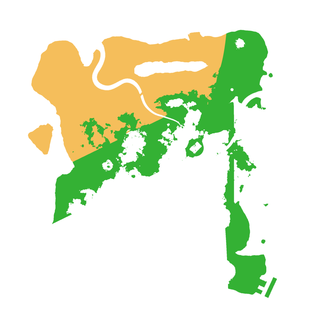 Biome Rust Map: Procedural Map, Size: 3000, Seed: 279392115
