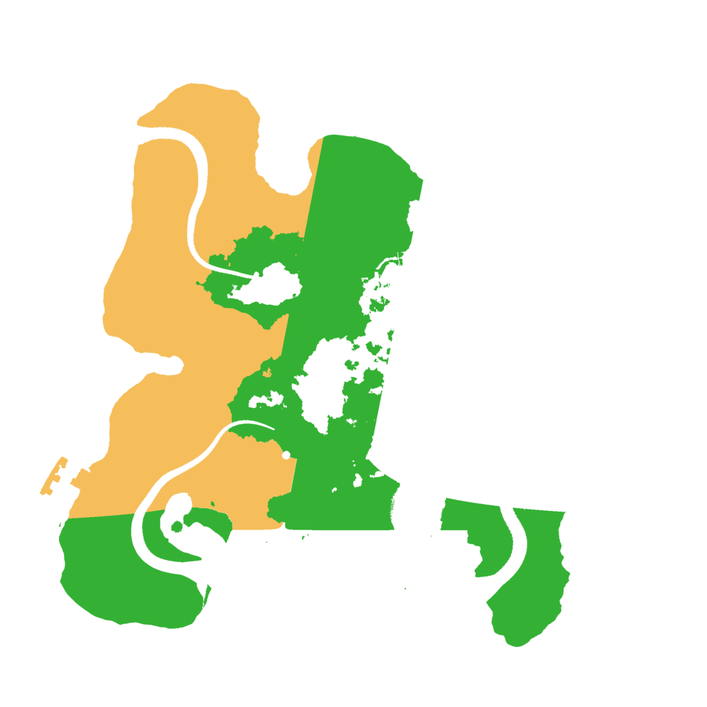 Biome Rust Map: Procedural Map, Size: 2500, Seed: 557280410