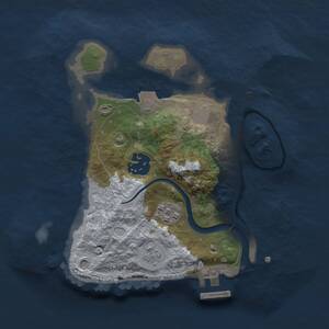 Thumbnail Rust Map: Procedural Map, Size: 2200, Seed: 1513169667, 5 Monuments