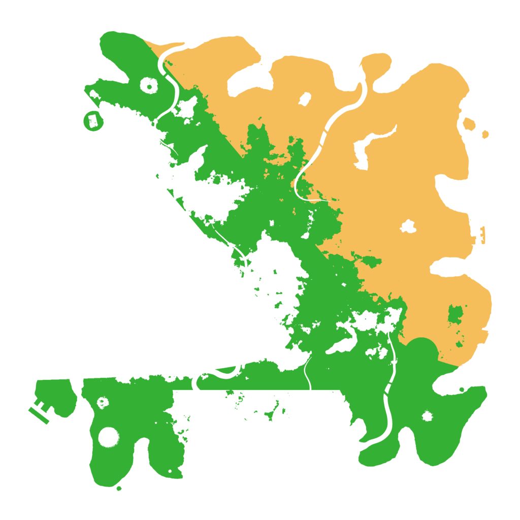 Biome Rust Map: Procedural Map, Size: 4500, Seed: 138494