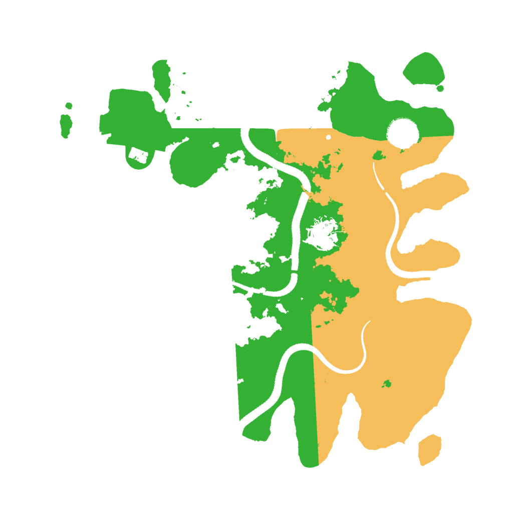 Biome Rust Map: Procedural Map, Size: 3000, Seed: 207806046