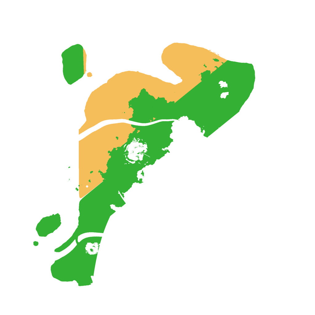 Biome Rust Map: Procedural Map, Size: 2500, Seed: 1653022355