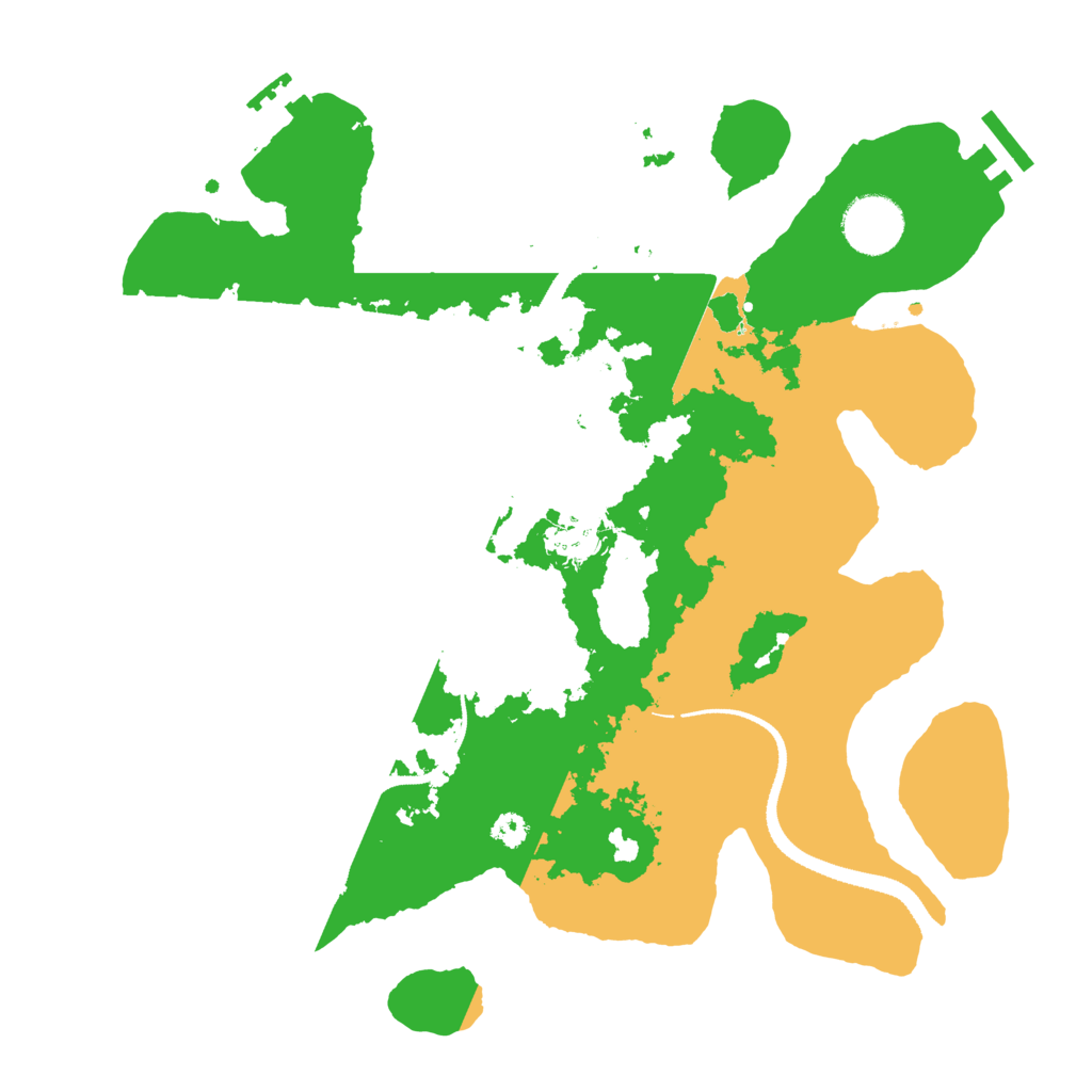 Biome Rust Map: Procedural Map, Size: 3200, Seed: 6768623