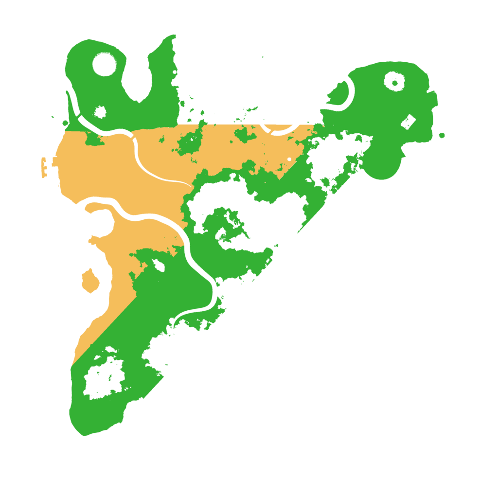 Biome Rust Map: Procedural Map, Size: 3700, Seed: 205502714