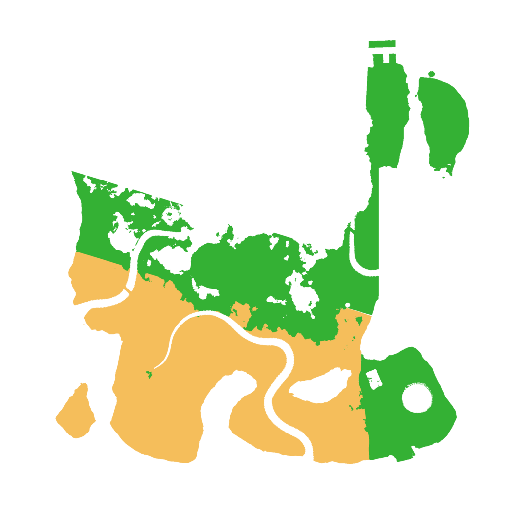 Biome Rust Map: Procedural Map, Size: 3000, Seed: 1192624447