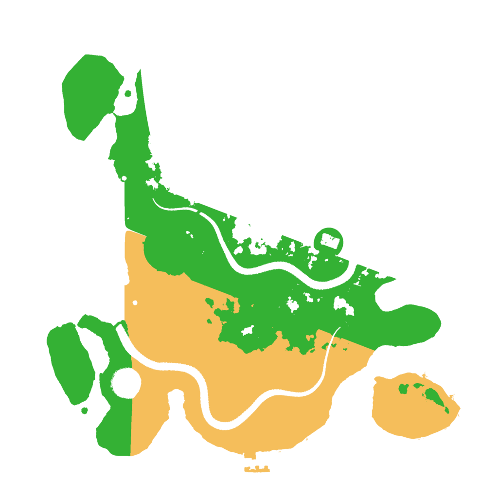 Biome Rust Map: Procedural Map, Size: 3000, Seed: 142929