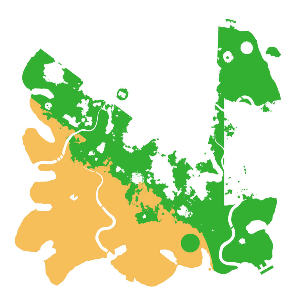 Biome Rust Map: Procedural Map, Size: 4250, Seed: 888555