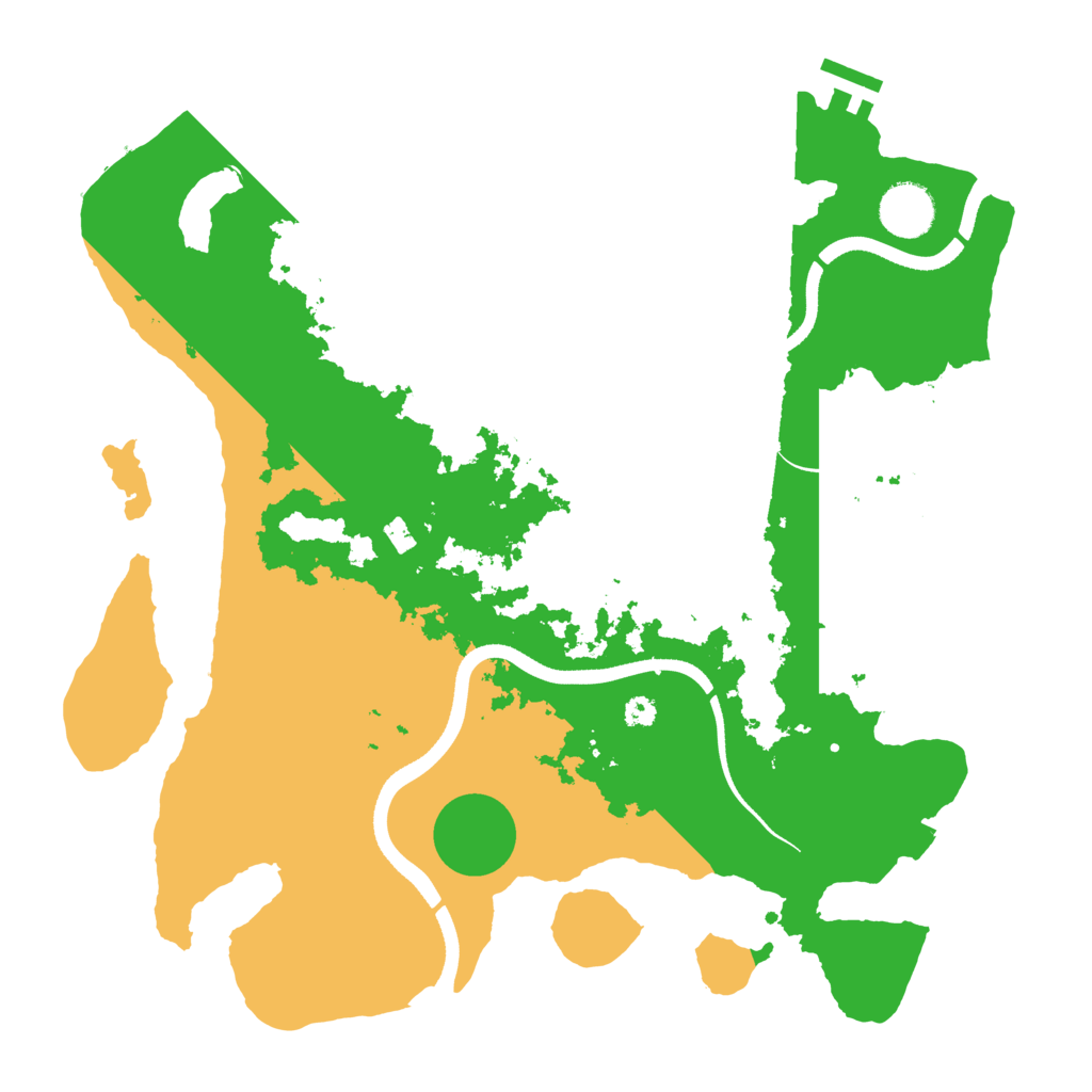 Biome Rust Map: Procedural Map, Size: 3500, Seed: 4642666