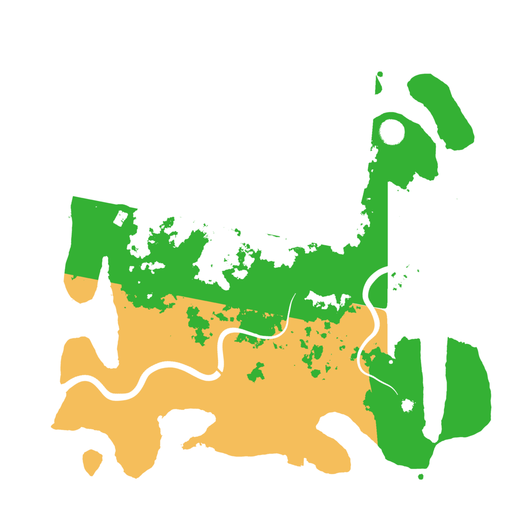 Biome Rust Map: Procedural Map, Size: 3700, Seed: 578487101