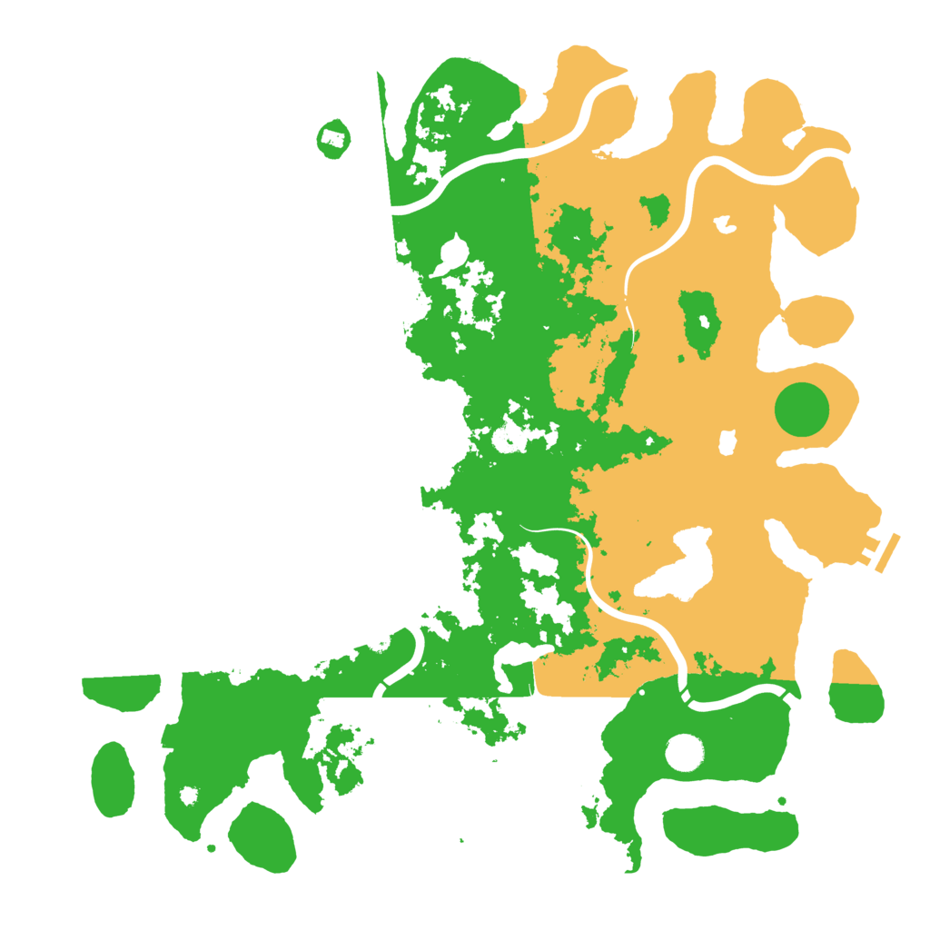 Biome Rust Map: Procedural Map, Size: 4500, Seed: 186677597